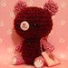 Amigurumi Valentine Bear w/ heart pouch