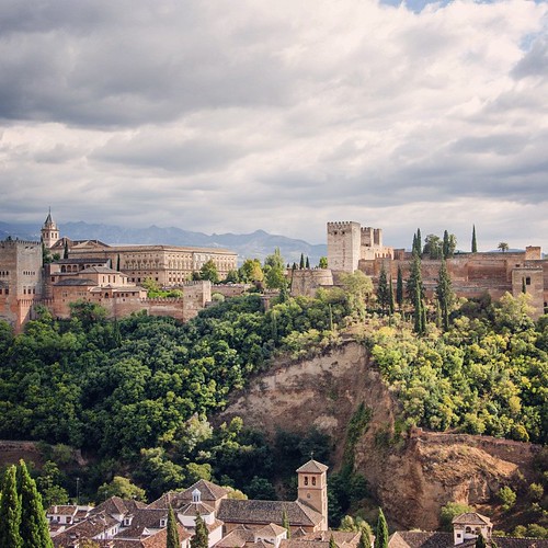 2012     #Travel #Memories #Throwback #2012 #Autumn #Granada #Spain    ...        #Square #Observatory #Landscape #View #Alhambra #Cliff #Town ©  Jude Lee