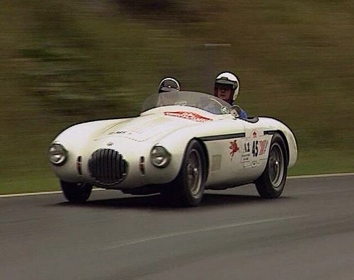 OSCA white Racing Car at the Ennstal Classic 1999