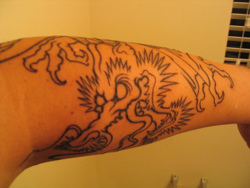 Tattoo picture : Dragon sleve