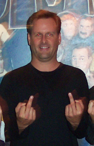 Dave Coulier Flying The Double Bird by clownfire