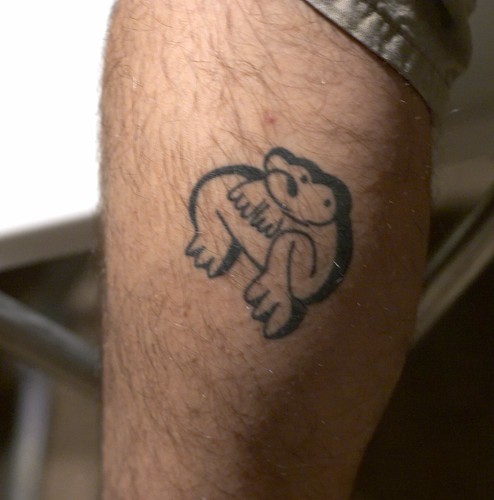 Danny's tattoo of Ribity
