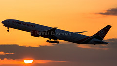 Kenya airways departing in the last light of the day • <a style="font-size:0.8em;" href="http://www.flickr.com/photos/125767964@N08/19442969830/" target="_blank">View on Flickr</a>