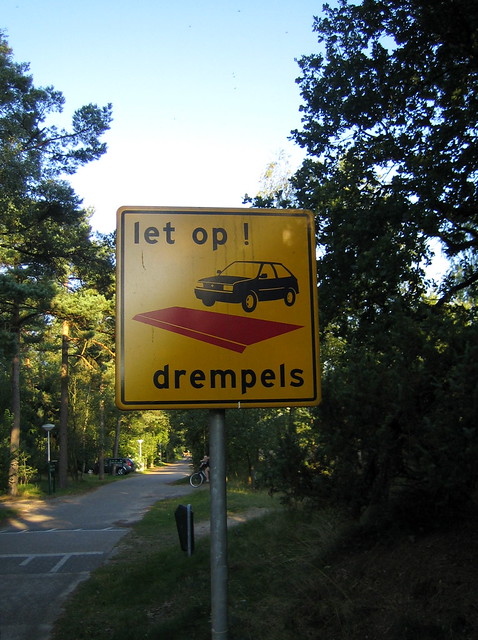 Speed bump in Dutch