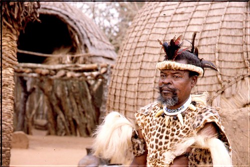 Jefe de una tribu Zulu