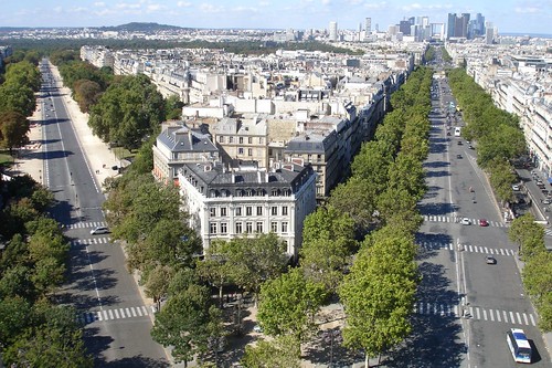 From the top of Arc de Triomphe
