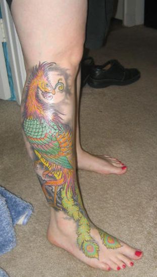 Phoenix Foot Tattoo Designs Picture 8
