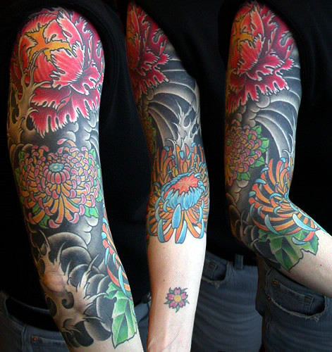 shige tattoo. Cherry blossom tattoo by Shige