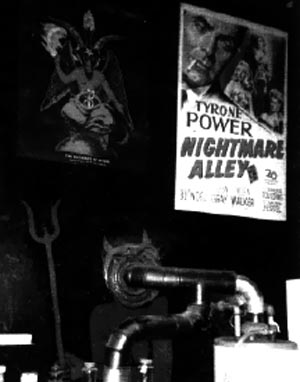 Nightmare Alley poster in The Music Room at The Black House