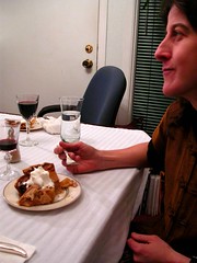Rozz eating pie, Thanksgiving 2005