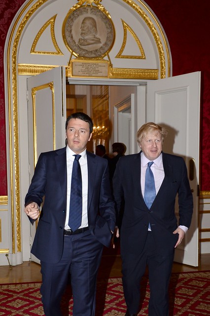 Matteo Renzi e Boris Johnson