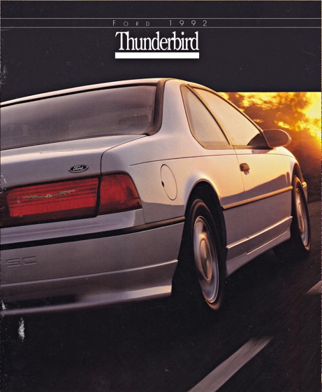 auto cars ford car voiture vehicle 1991 brochure thunderbird fahrzeug folleto fordthunderbird prospekt carbrochure opuscolo brochura broschyr autobrochure 081991