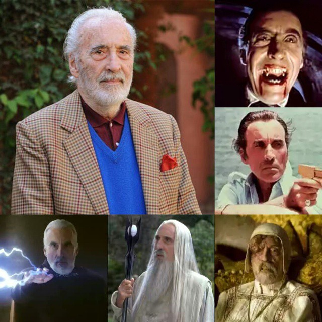 R.I.P Sir Christopher Lee. A legend is gone at 93 (a good age though).  Christopher Lee as Dracula, Scaramanga(James Bond: The Man with the Golden Gun), COUNT DOOKU(Star Wars), Saruman(Lord of the Rings) and Cardinal DAmbroise(Season of the Witch). Rest