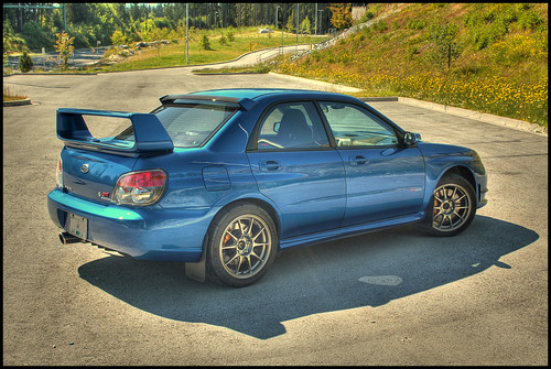 Subaru STI in HDR