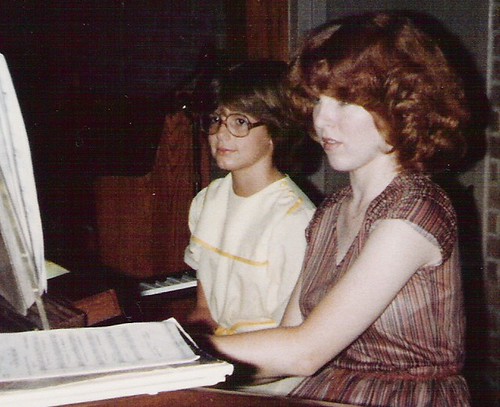 A Younger Me at the Organ Keyboard