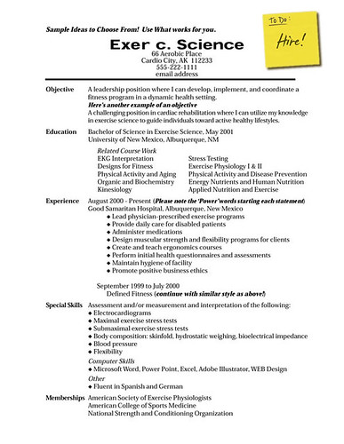 examples of resume. A Sample Resume Template Can