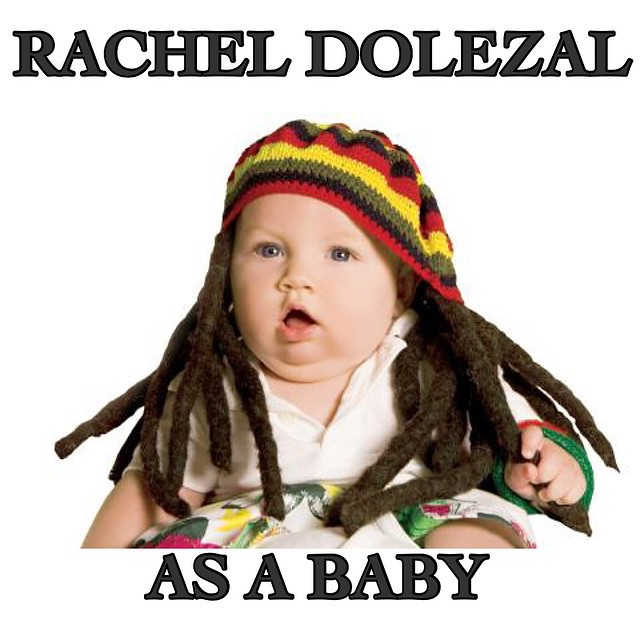 I found a pic of #RachelDolezal as a baby #askrachel #dreadlocks #naacp