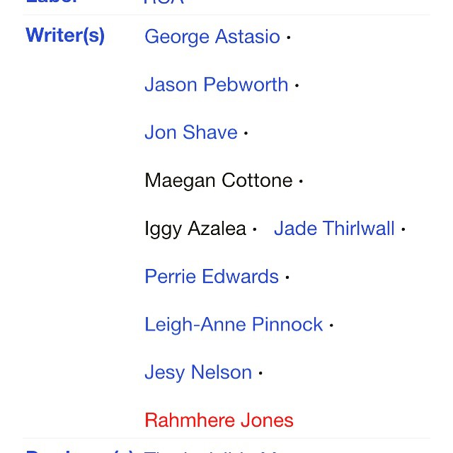 Pretty Girls by Britney Spears (Feat. Iggy Azalea) had 9-10 writers  Seriously?!!