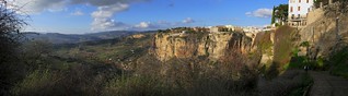 Ronda, Spain - panoramic view of the gorge