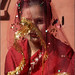 New Bride at the temple, Nepal
