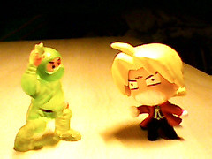 Green Plastic Ninja vs. Ed by Walcho