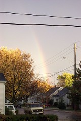after the storm - rainbow over our street