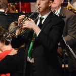 Dr. Winfield performing on trumpet.