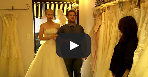Watch Iggy Azalea Shop for Wedding Dresses with Late Late Show’s James Corden