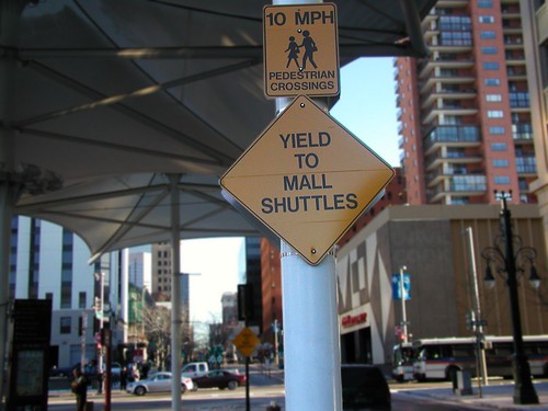 Yield To Mall Shuttles