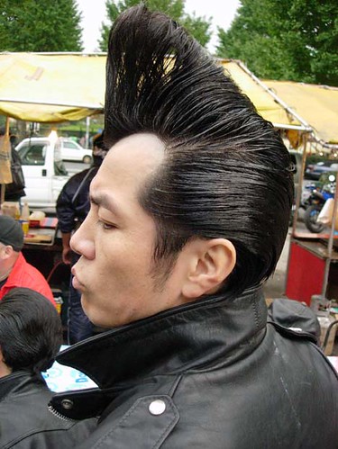 rockabilly hairstyle in yoyogi park tokyo