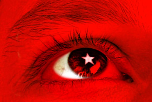 Türkei Flagge Auge