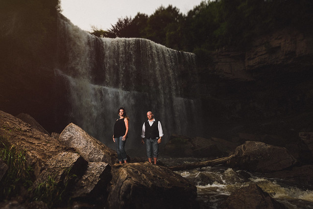 Julie & Nathanael // Waterfall Engagement // Hamilton, Ontario