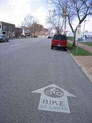 Bike St. Louis Sharrow