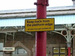 Keep back from the Platform Edge