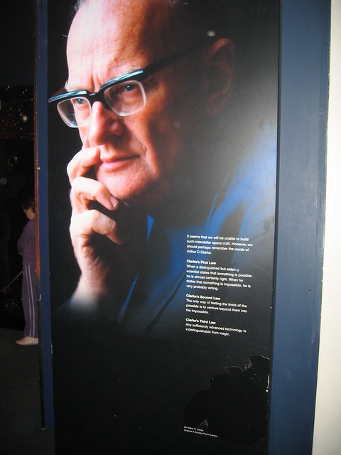 Arthur C. Clarke with quote