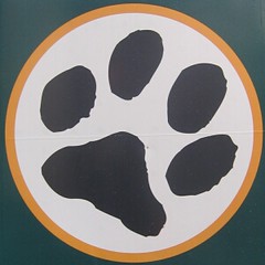 dog paw logo to raise awareness of dog owners