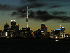 Auckland dusk skyline by Carmelo Aquilina
