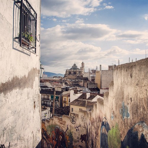 2012     #Travel #Memories #Throwback #2012 #Autumn #Granada #Spain    ... #Albaicin #Arab #Back #Street #House #Cathedral #Wall #Painting #Graffiti ©  Jude Lee