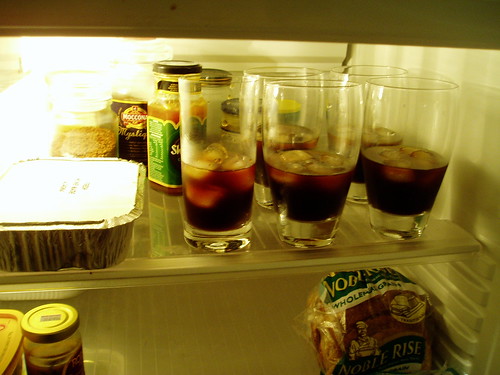 iced coffees lined up