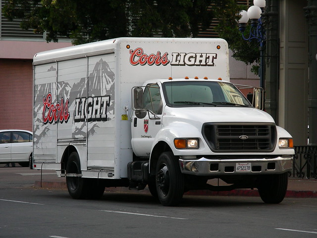 sandiego beer truck delivery ford f550 fseries coors coorslight