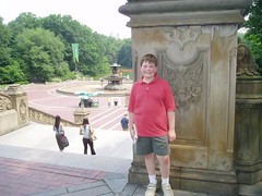 Sam at Bethesda Fountain in NYC Central Park Copyright 2004 JDK Communications of New England.