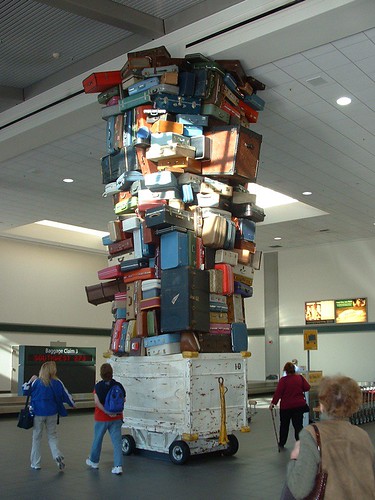 Luggage Sculpture