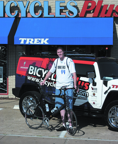 Shawn Bradley and His Custom Built Bike