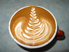 Brunch coffee art