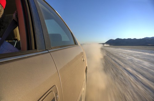 Driving on the playa