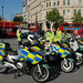 Police out-riders for demonstration. 11th May 2009 - Motorcycle / Scooter Mass Demonstration