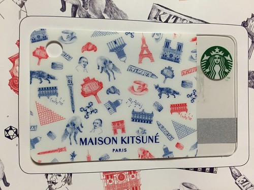 mini Starbucks Card MAISON KITSUNE
