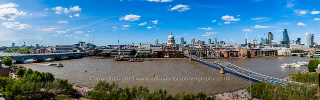 St Pauls and London Skyline from Members Room at Tate Modern-