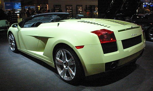Lamborghini convertible green