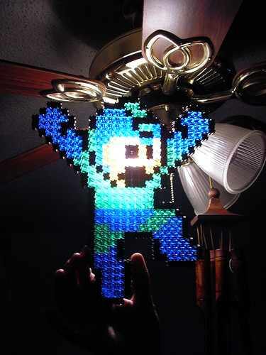 Mega Man In Pixel Blocks